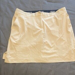 Izod Women's Cream Mini Skort
